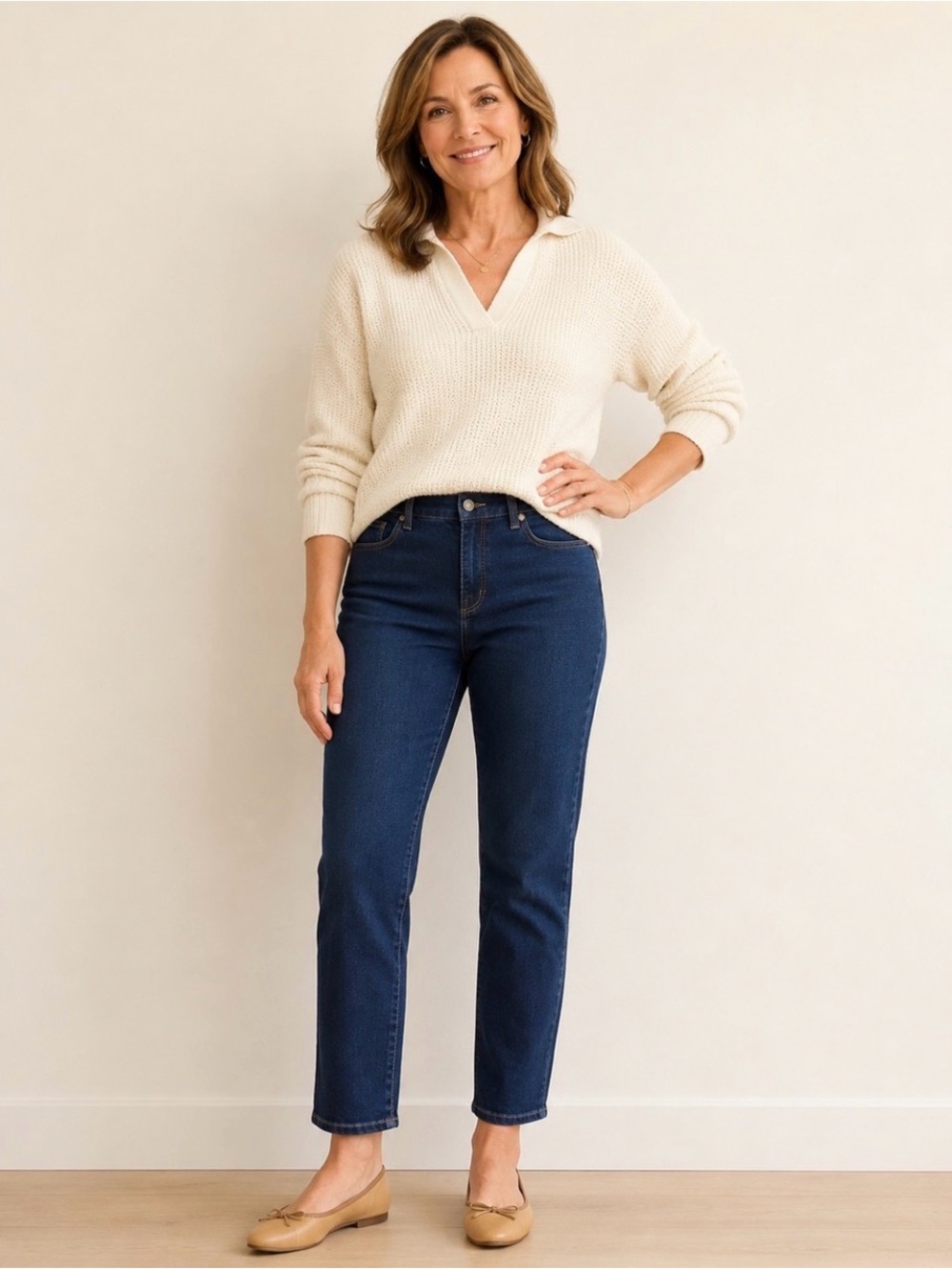 Chicos So Slimming jeans girlfriend slim ankle size 10 Chicos 1.5